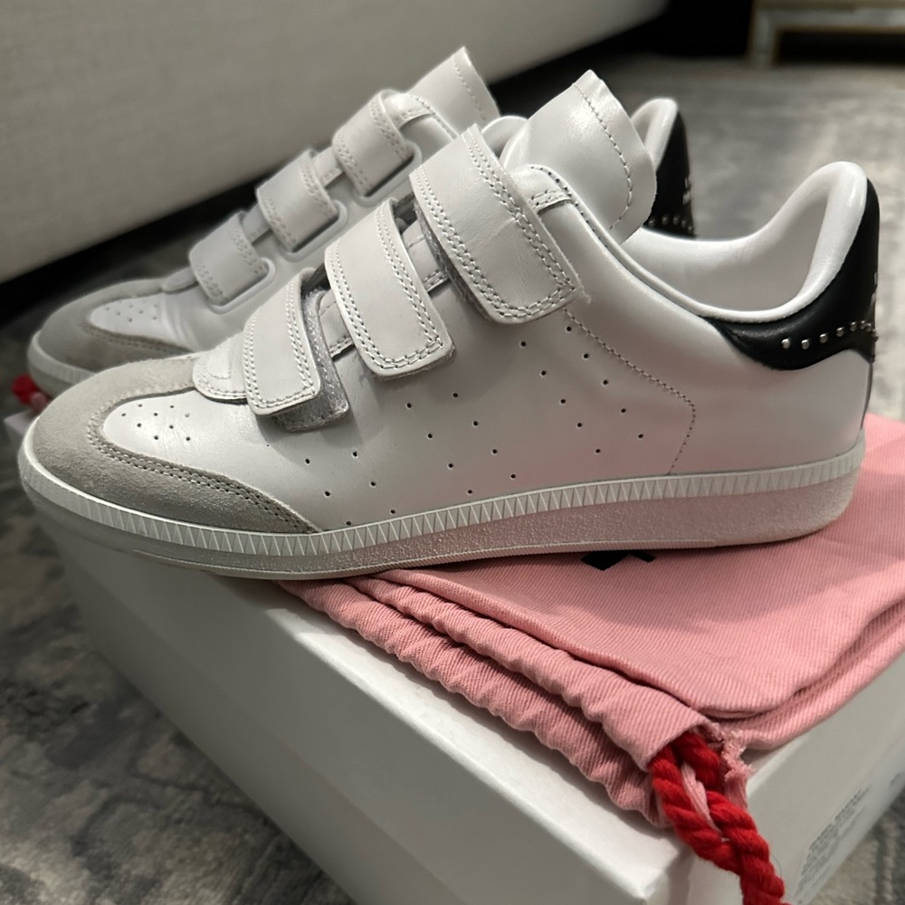 ISABEL MARANT WHITE BETH SNEAKERS
